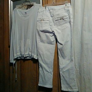 Cache#bundle free yoga top&pants